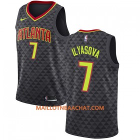 Maillot NBA Atlanta Hawks Ersan Ilyasova 7 Nike 2017-18 Noir Swingman - Homme